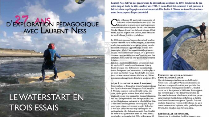 pedago waterstart hybride caisson foilkite big board twintip kite