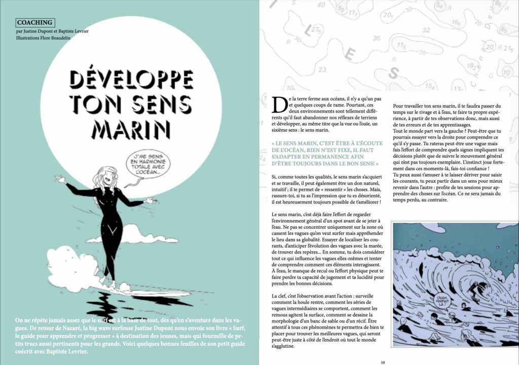 Lecture : sens marin lecture vague surf océan. 